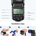 thumbnail image 5 of Godox TT600 GN60 Camera Flash Speedlite,HSS 1/8000s Master Slave Off Speedlight 0.1-2.6s Recycle Time, 2.4GX System Receiver Compatible for Canon Nikon Pentax Olympus Fujifilm Panasonic, 5 of 9