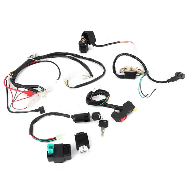Kit De Arnés De Cableado De Motor De Arranque Eléctrico Bobina Apto Para 50cc 110cc 125cc PIT Quad Dirt Bike ATV Ccdes Otros