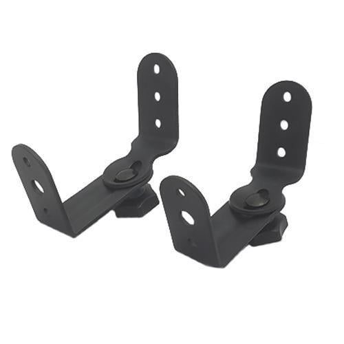 AMX BS-03 Swivel Speaker Mounts For Home Theater In Steel Black Sold In Pair