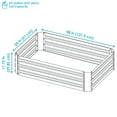 Sunnydaze Galvanized Steel Raised Garden Bed Rectangle 48