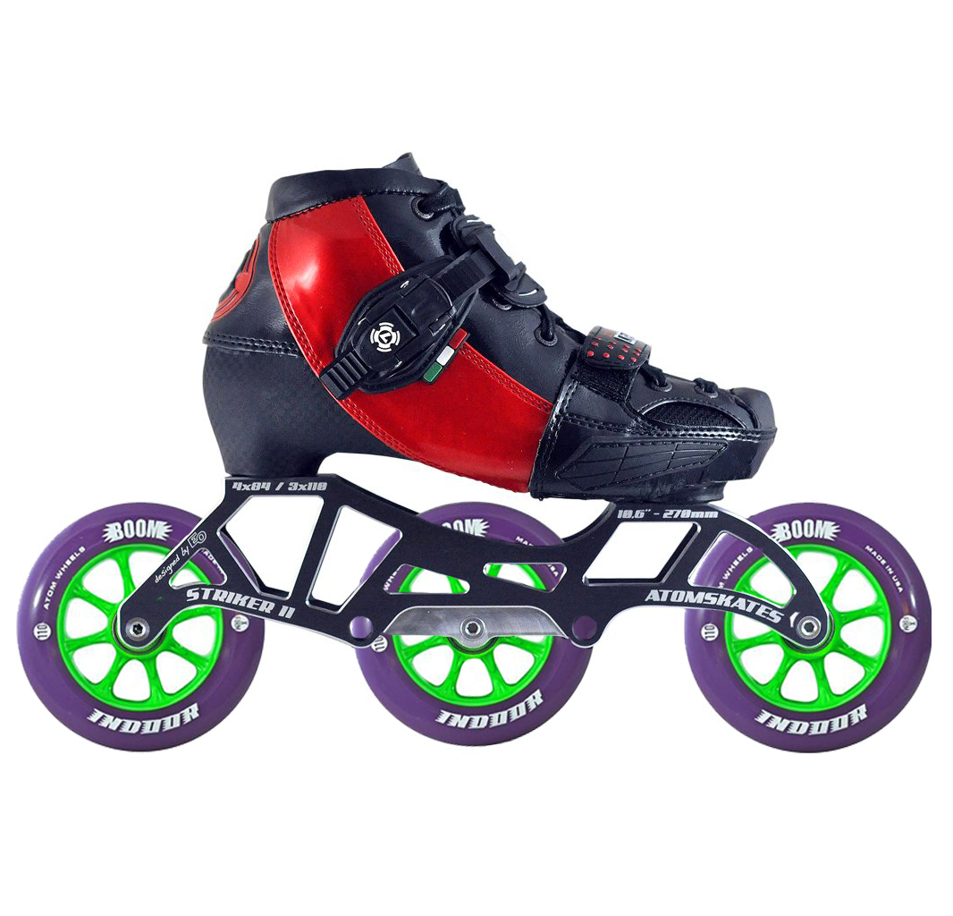 Atom Luigino Kid's 3 Wheel Adjustable Challenge Indoor Inline Skate