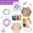 thumbnail image 4 of Pluokvzr 8750pcs Clay Beads Bracelet Making Kit Pretty Friendship Bracelet Kit Seed Beads DIY Craft Kit Cute Clay Beads Kit Jewelry Making Birthday Crafts Gift for Girls, 4 of 12