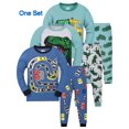 thumbnail image 2 of WIBACKER Kids & Toddler Boys Long Sleeve Top and Pants Sleepwear Cotton 2 Piece Pajama Set,Car, 2 of 10