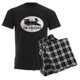 thumbnail image 6 of CafePress - I LOVE TRAINS Men's Dark Pajamas - Men's Dark Loose Fit Cotton Pajama Set, 6 of 7