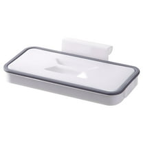 Lilixerw Trash Bag Holder Rack,Hanging Organizer Garbage Bag Holder,with Removable Lid,for Kitchen Cabinet Door Storage Cupboard,Kitchen Towel Rails Rack