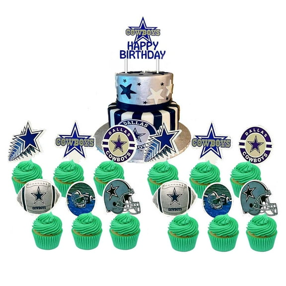 Cake Topper CupcakeS Set Birthday Party Supplies Decoration Decor Kit