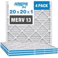 thumbnail image 2 of Aerostar 20x20x1 (4 Pack) MERV 13 AC Furnace Air Filter, Pleated HVAC Filter, MPR 1900 FPR 10, Allergen Defense, 4-Pack, Made in USA, 2 of 7