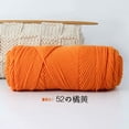 thumbnail image 1 of Granjero Gordo Hilo de lana teñido a mano para tejer y hacer crochet, hilo de lana suave y duradero, hilo grueso de 500 g, color naranja, 1 of 4