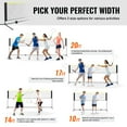 thumbnail image 3 of KFFKFF Badminton Net, Height Adjustable Volleyball Net, 10ft Wide Foldable Pickleball Net, Portable Easy Setup Tennis Net Set with Poles, Stand and Carry Bag, 3 of 9