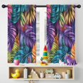 thumbnail image 5 of Blackout Kids Curtains,Colorful Leaf Pattern Childrens Insulated Curtains Set Of 2,Bedroom Essentials,Toddler Room Decor 42"x54", 5 of 5