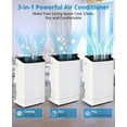 thumbnail image 2 of Luku Energy Efficient 14000 BTU Portable Air Conditioner, 3-in-1 with 24H Timer, Black Cover, Easy Mobility, 2 of 7