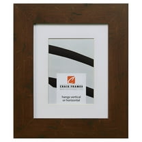 Craig Frames FM74DKW 11x14 inch Dark Walnut Brown Picture Frame Matted for an 8x10 Photo