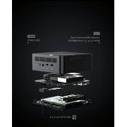 MINISFORUM UM773 Lite Mini PC, Ryzen 7 7735HS, 32GB RAM, 1TB SSD, Radeon 680M