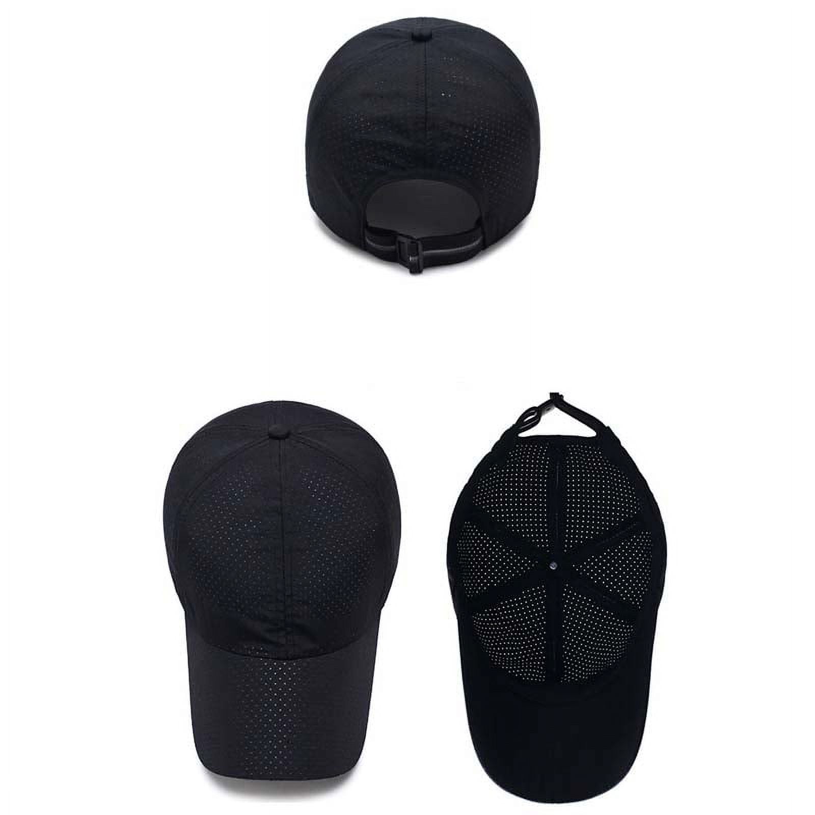 Men's Summer Mesh Sun Hat - Quick-Dry Long Brim Baseball Cap For Beach & Travel, Navy - View #2