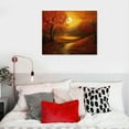 thumbnail image 3 of COMIO Autumn Scene Fall - Canvas Art Wall Decor 20x16in for Living Room Bedroom, 3 of 3