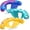 Leaf and flower, variant on Inflatable Pool Noodle Chair, 3 Packs Pool Floats Noodle Sling Floatie, Swimming Party Floating Chair for Adult Party Summer Water Fun