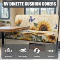 thumbnail image 4 of XYZCANDO Sunflower Butterfly RV Dinette Cushions Stretchable Camper Accessories for Inside Couch Cushion Covers Comfortable Furniture Covers Loveseat Sofa Chair Cover, 4 of 7