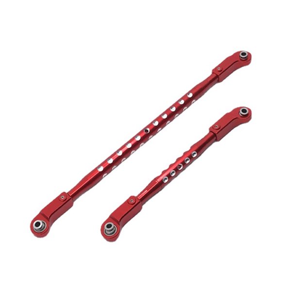 RC CAR STARING LINKAGE BARD METAL MODIFICACIÓN PARTE PIEZAS DE RECURSAMIENTO SIMPLE COCTOS CONTROLADOS REMOTOS REEMPLAZO DE AJUSTE PARA SCX6 RED 2 PIEZAS seitruly FN009820-01