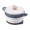 thumbnail image 2 of Almacenamiento y organización de la cocina, tazón de succión para bebés de grado chupete, vajilla para comer con compartimentos complementarios, tazón de acero inoxidable con bonito diseño de gato., 2 of 6