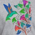 thumbnail image 3 of CafePress - Rainbow Hummingbird On Trumpet Vine Fitted T Shirt - Fitted T-Shirt, Vintage Fit Soft Cotton Tee, 3 of 4