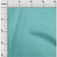 thumbnail image 2 of oneOone Cotton Silk Dusty Teal Green Fabric Checks Dress Material Fabric Print Fabric By The Yard 42 Inch Wide, 2 of 4