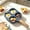 Black, variant on Euahivb Kitchen Utensils Set Non-stick Four-hole Star-shaped Omelette Pan Cookware Granite Style Pancake Pan with Wooden Handle Home and Kitchen