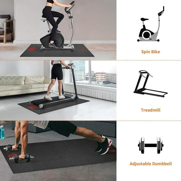 Exercise Equipment Mat, Peloton Bike Mat Treadmill Mat for