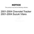 thumbnail image 2 of Transit Auto Front Hub Bearing Assembly Disc Brake Rotors and Ceramic Pads Kit for Car 2001-2004 Chevrolet Tracker Suzuki Vitara KBB-122431, 2 of 11