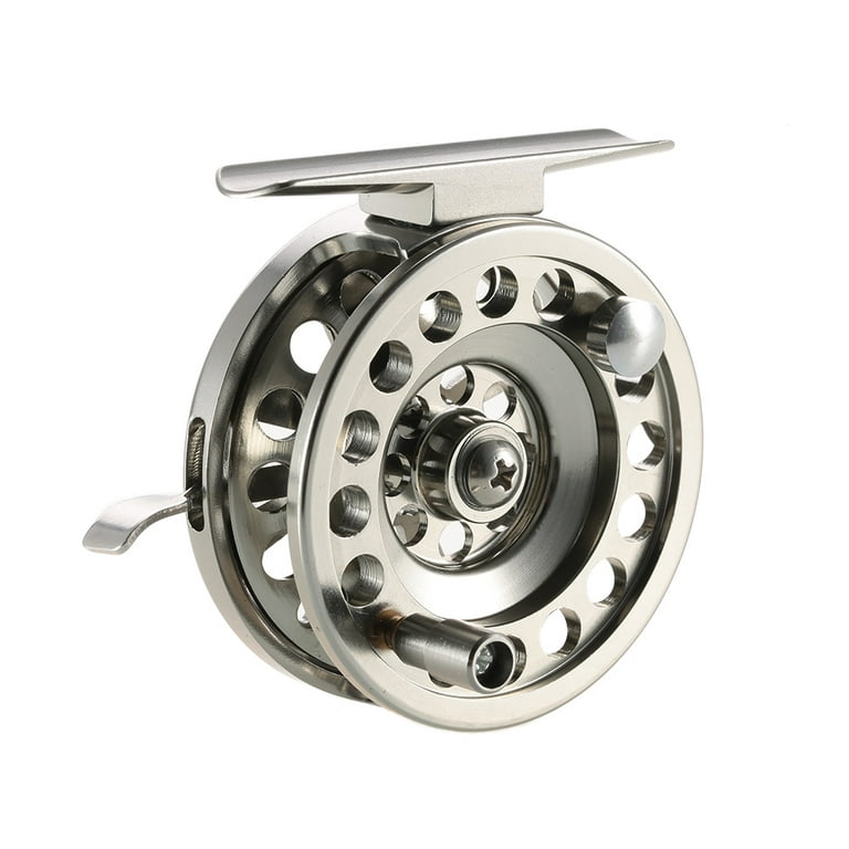 Fly Fishing Reel Right Handed Aluminum Alloy Smooth Ice Fishing Reels Fly Reels Fishing Accessories, Size: Bld 60