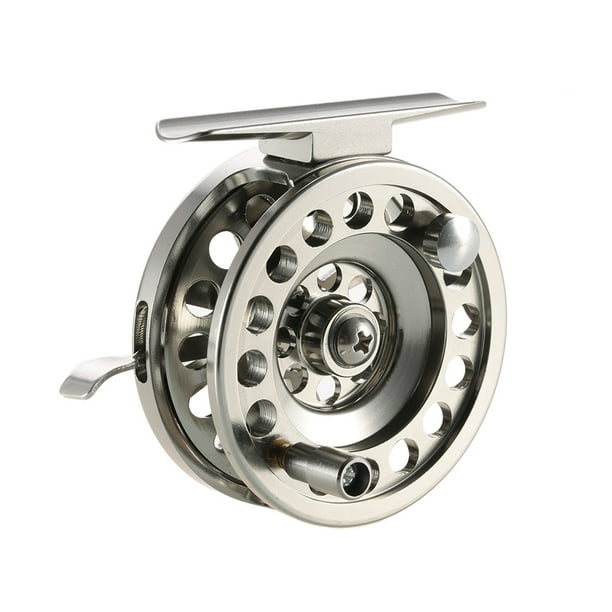 Fly Fishing Reel Right Handed Aluminum Alloy Smooth Rock Ice Fishing Reels Fly Reels Fishing