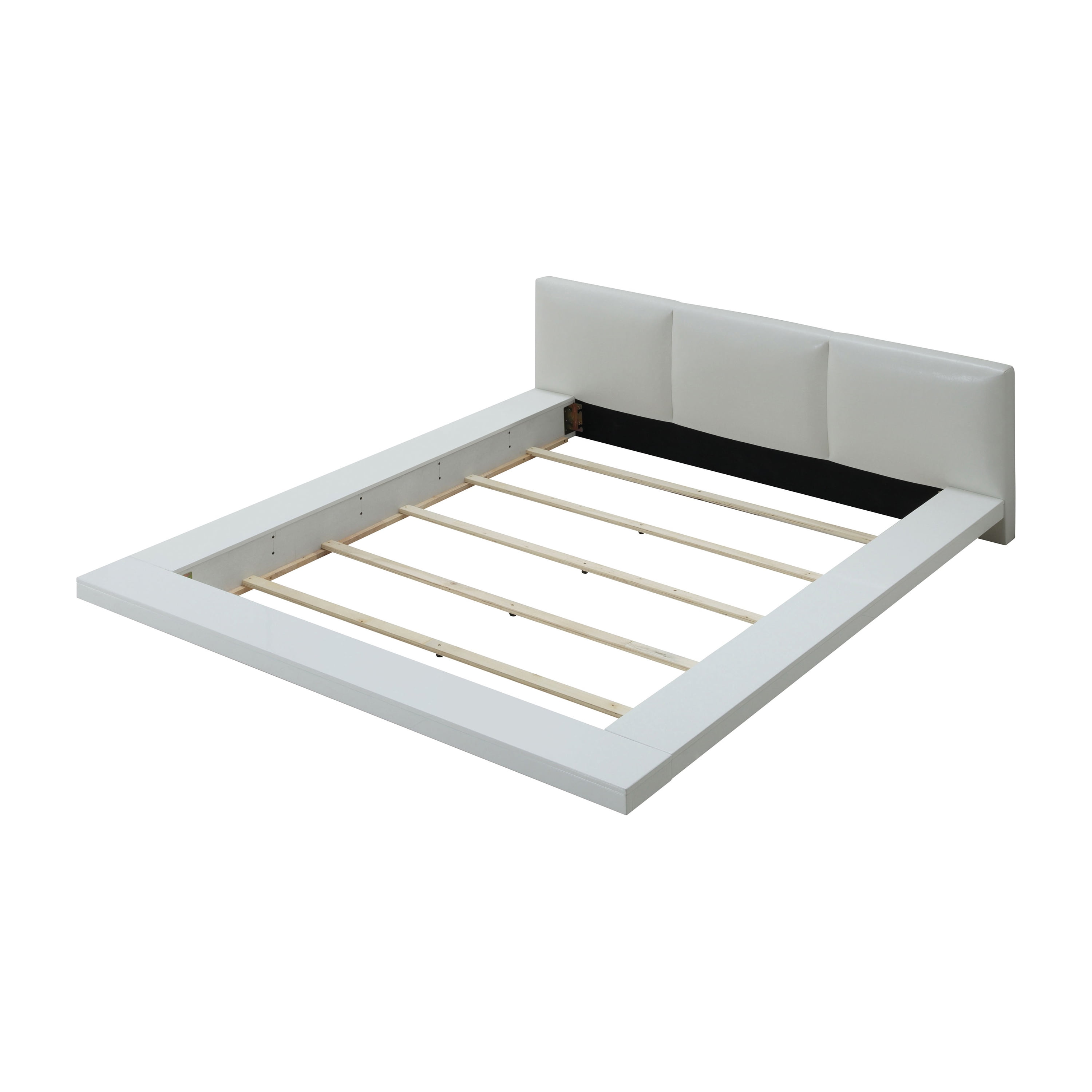 Furniture of America Krister Wood Platform Bed, California King, White