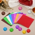 thumbnail image 4 of Uxcell Foil Candy Wrappers Chocolate Wrapping Paper, for Homemade Caramel DIY Candies Decoration Chocolate Cake Packaging Silver 4x4 Inch, 4 of 6