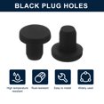 thumbnail image 2 of Uxcell 16 Pieces Black Rubber Stopper, 4.3mm Plug Holes for 4mm/0.16" Hole, 2 of 6