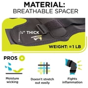 BraceAbility Plus Size Hinged Knee Brace for Large Legs and Arthritis, 6XL, Black