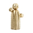 thumbnail image 1 of Escultura decorativa de mesa con forma de cactus de resina, regalo de cumpleaños y boda. Gold_B, 1 of 9