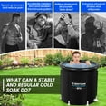 BINYUAN XL Ice Bath Tub for Athletes With Cover 99 Gal Cold Plunge Tub