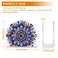 thumbnail image 5 of JSTEL Boho Mandala Flower Napkin Holder for Table Cocktail Farmhouse, Paper Napkins Dispenser for Home Kitchen Coffee Shop Dining Room Decor, 5 of 9