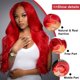 thumbnail image 2 of Peluca Botnns Red Body Wave, 26 pulgadas, densidad 200, con encaje en la parte delantera, 2 of 6