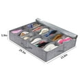thumbnail image 3 of Clearance! Under Bed Shoe Storage Bag Storage Box Under Bed Drawer Storage Box Non-woven Material Space Saving Foldable Design for Home Patio Decor Gift, 3 of 6