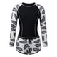 thumbnail image 3 of MKLEKYY Trajes De Baño Completo Mujer Women 2 Piece Long Sleeve Rash Guard With Built In Bra Swimsuits Upf 50+ Swim Shirt With Boyshort Bottom, 3 of 5