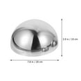 thumbnail image 2 of UPKOCH Garden Decorative Mirrors Adorn Garden Space Gazing Balls Half Mirror Hollow Ball Metal Silver 20X20X10CM, 2 of 8