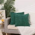 thumbnail image 6 of Unique Bargains Corduroy Soft Square Cushion Covers Modern Throw Pillow Covers (2 Count) Dark Green 18"x18", 6 of 6