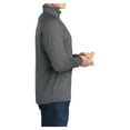 thumbnail image 3 of Yellow Rooster Men's Sport Wick Stretch 1/2 Zip Pullover Charcoal Grey Heather 3XL, 3 of 7