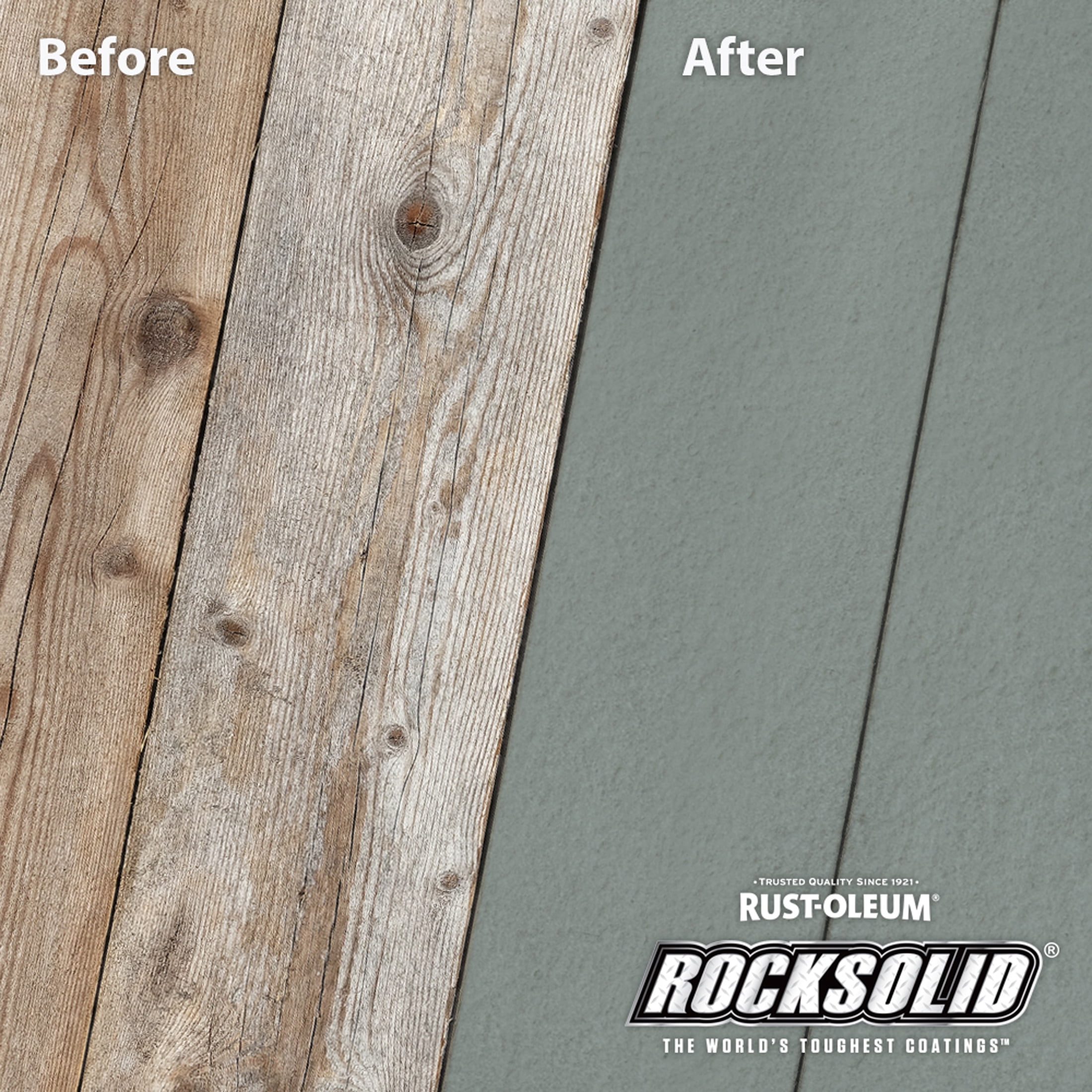 Granite, Rust-Oleum RockSolid 6X Exterior Wood Deck Coat-319637T, Gallon