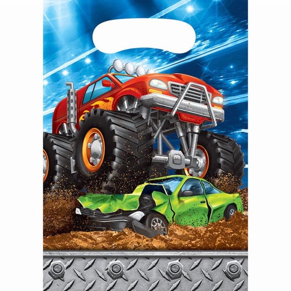 96/Case Bulk Monster Truck Favor Bags