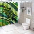 thumbnail image 7 of Orinice Shower curtain set, bathroom shower curtain set, banana leaf frog, shower curtain 60x72, 7 of 7