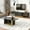 A:Black, variant on Harper & Bright Designs Modern TV Stand and Coffee Table Set of 2, TV Storage Cabinet with Adjustable Shelves , Wood Coffee Table with End Table Set of 2, White