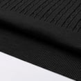 thumbnail image 4 of Short Sleeve Knit Golf Shirts for Men 2026 Summer Polo Collar Cable Knit Stretchy Casual Vacation Beach Tops with Buttons Black 3XL, 4 of 9