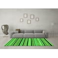 thumbnail image 3 of Ahgly Company Indoor Rectangle Abstract Green Modern Area Rugs, 4' x 6', 3 of 4
