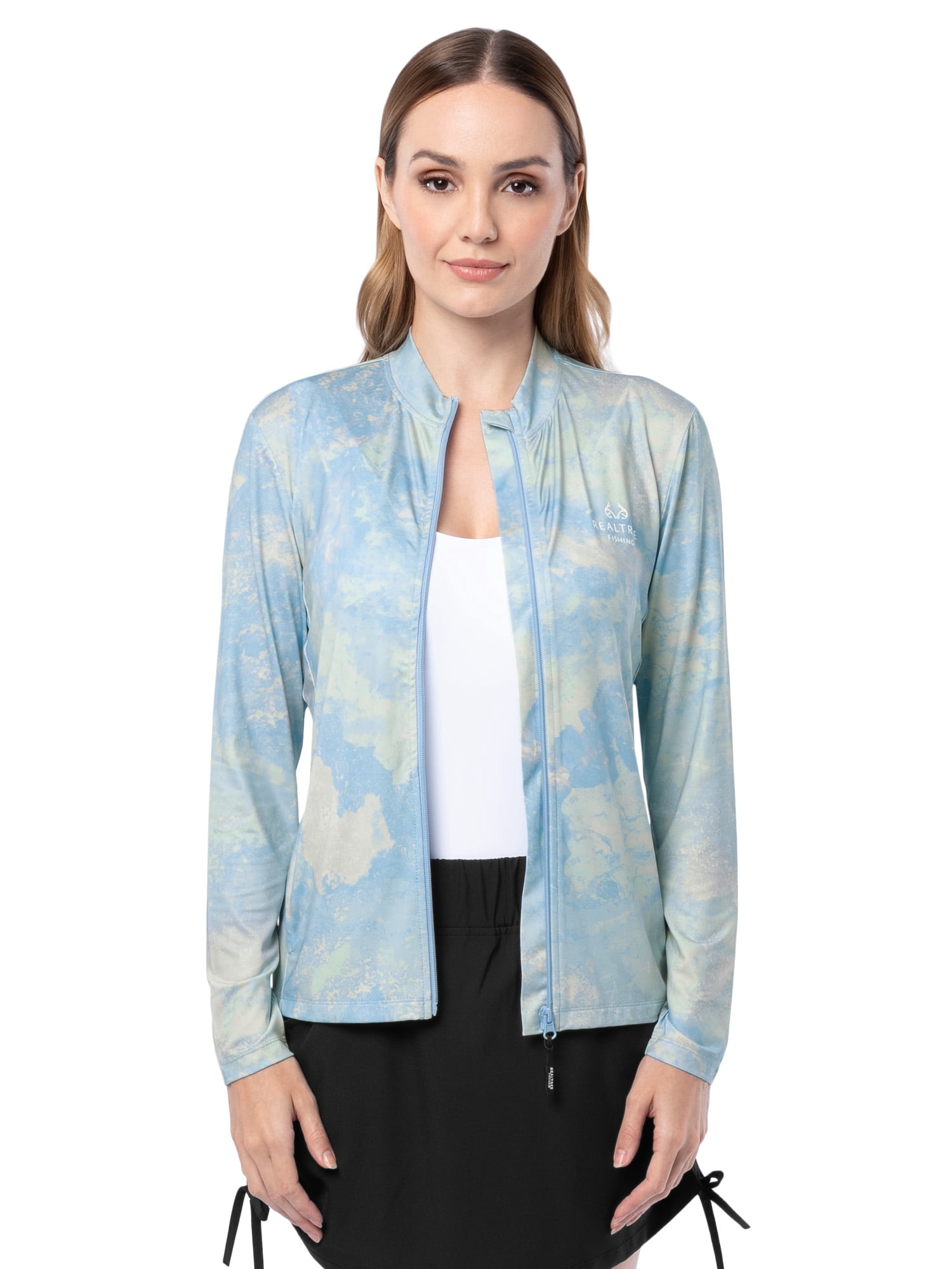 Realtree Ladies Long Sleeve ZIP Performance Top, Size S-2XL